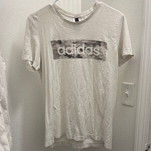 Adidas Men's Short Sleeve Cream Tee